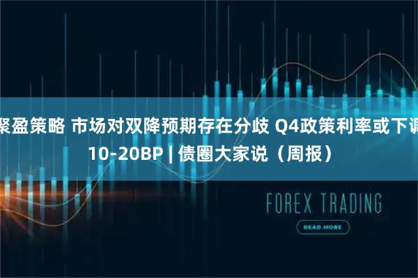 聚盈策略 市场对双降预期存在分歧 Q4政策利率或下调10-20BP | 债圈大家说（周报）